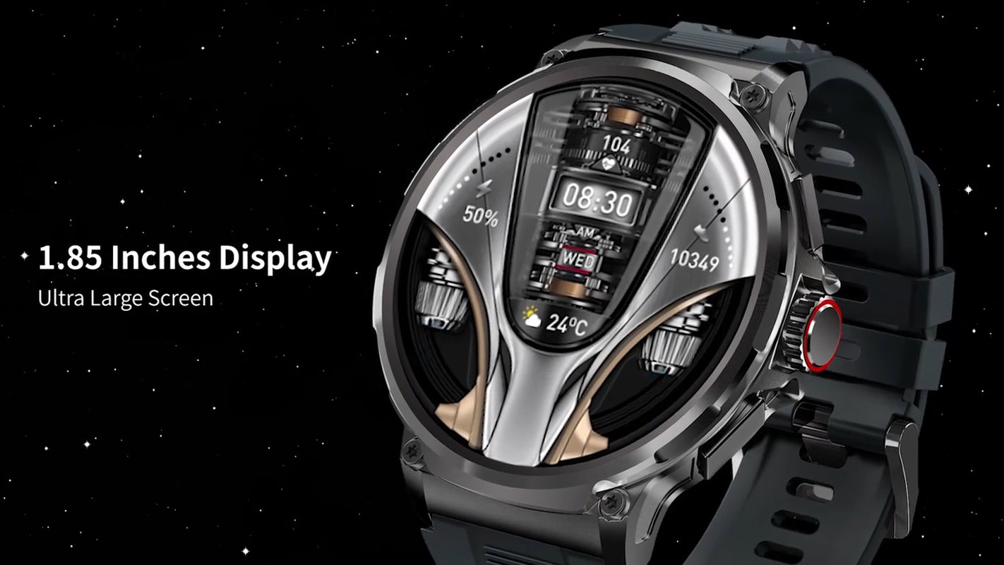 1.85-Inch Ultra HD Smartwatch with GPS, Bluetooth Calling, and Health Monitoring - Ideal Gift for Fitness Enthusiasts