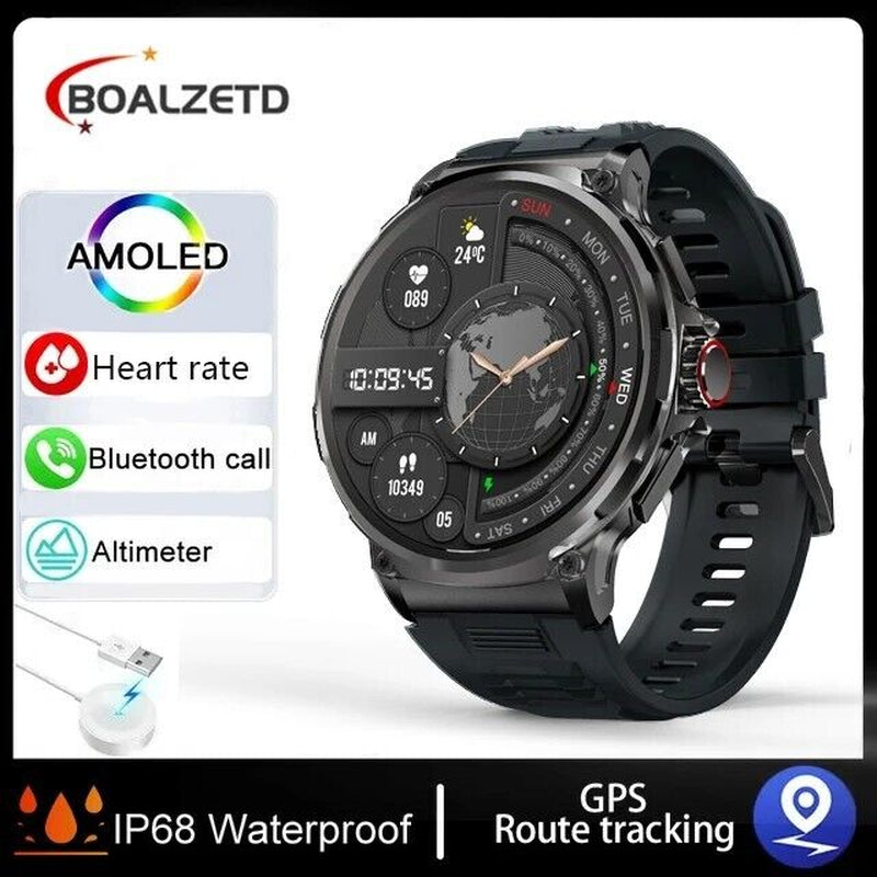1.85-Inch Ultra HD Smartwatch with GPS, Bluetooth Calling, and Health Monitoring - Ideal Gift for Fitness Enthusiasts