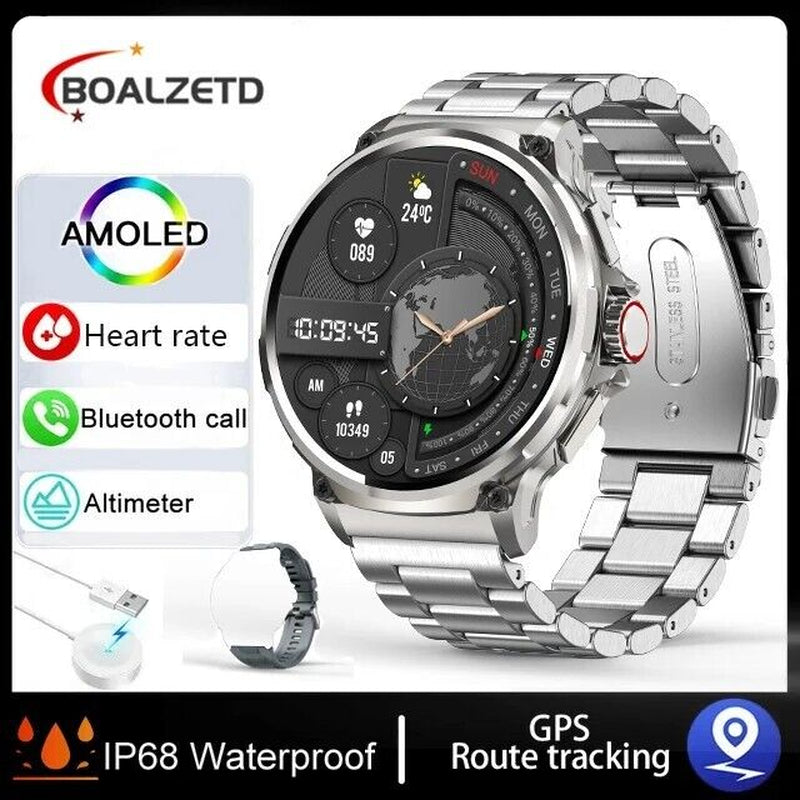 1.85-Inch Ultra HD Smartwatch with GPS, Bluetooth Calling, and Health Monitoring - Ideal Gift for Fitness Enthusiasts