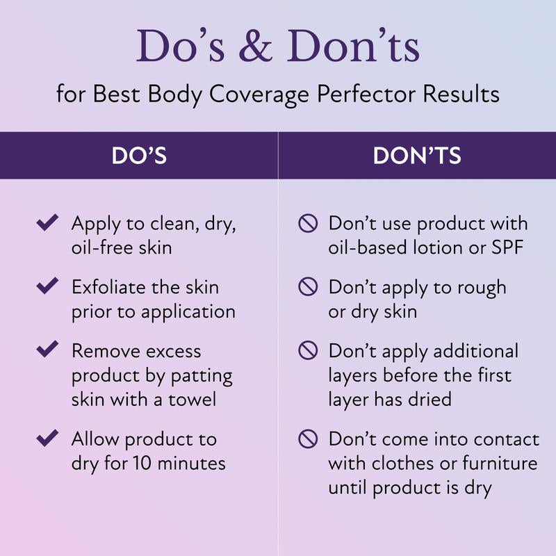 Westmore Beauty Body Coverage Perfector 3.5Oz with X-Large Buffer Brush - Achieve Flawless Skin, Conceal Scars, Spots, Veins, and Tattoos Effortlessly!