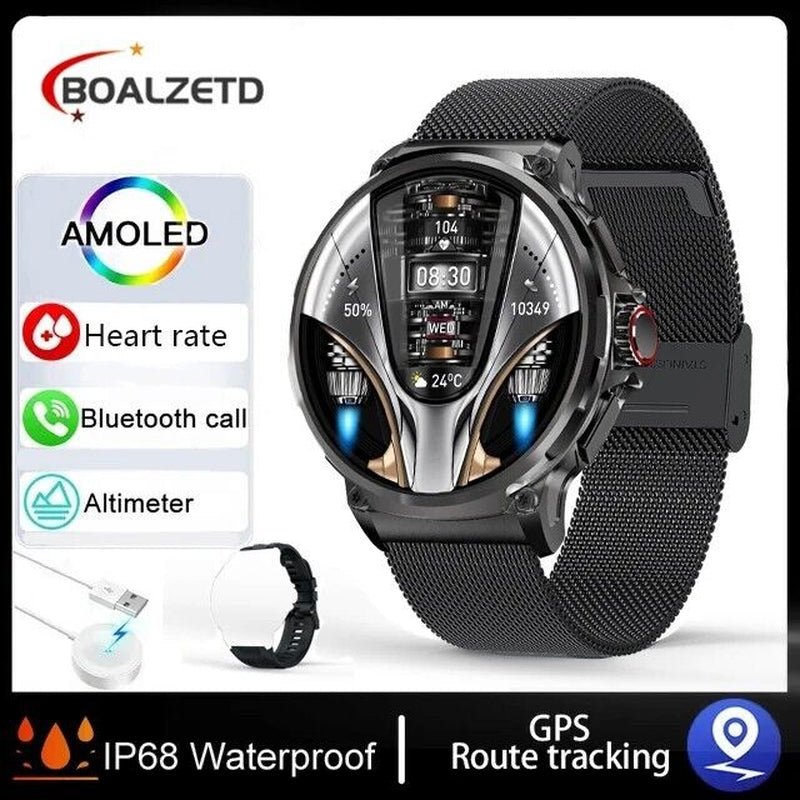 1.85-Inch Ultra HD Smartwatch with GPS, Bluetooth Calling, and Health Monitoring - Ideal Gift for Fitness Enthusiasts