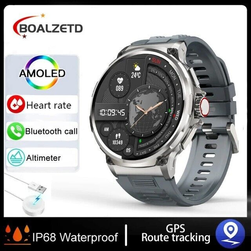 1.85-Inch Ultra HD Smartwatch with GPS, Bluetooth Calling, and Health Monitoring - Ideal Gift for Fitness Enthusiasts