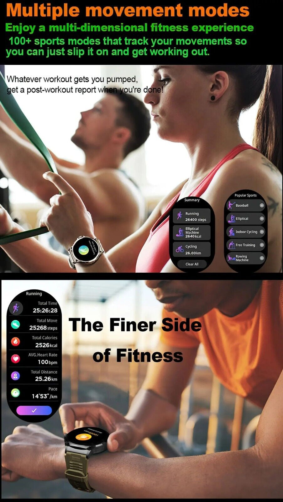 1.85-Inch Ultra HD Smartwatch with GPS, Bluetooth Calling, and Health Monitoring - Ideal Gift for Fitness Enthusiasts