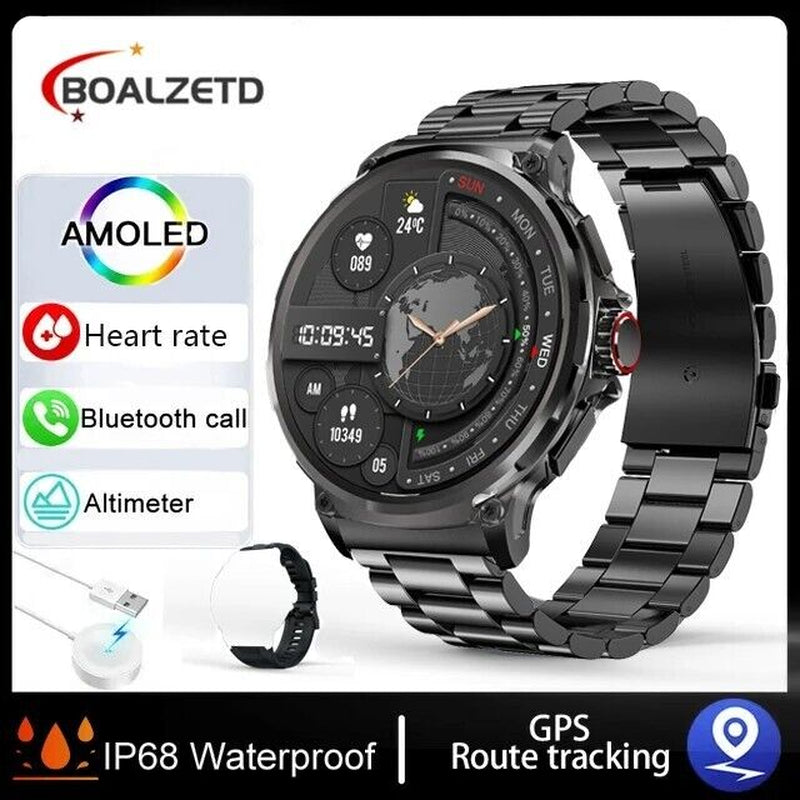 1.85-Inch Ultra HD Smartwatch with GPS, Bluetooth Calling, and Health Monitoring - Ideal Gift for Fitness Enthusiasts