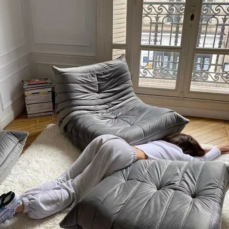 Stylish Caterpillar Recliner Sofa - Perfect for Living Room, Balcony, and Relaxation